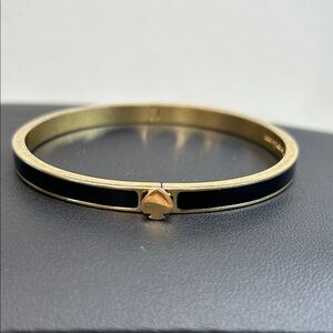 Kate Spade Gold and Black Bangle Bracelet